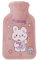 Wärmflasche mit weichem, flauschigem Fellbezug, 350 ml, MiniKapazität, kleiner NaturkautschukWärmbeutel zur Schmerzlinderung, Bauch, Rücken, Nacken, Menstruationskrämpfe, HeißKältetherapie,