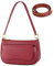 RONSIN Kleine Umhängetasche für Damen, Mini-Clutch, Handtasche, Reißverschluss, Hobo-Tasche Y2K, 01- Weinrot