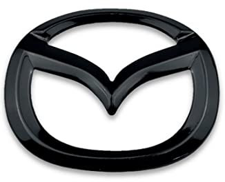 Auto Emblem Aufkleber für Mazda 3 Axela 6 Cx5 2 Demio Cx3 Cx30 Mx5 Cx7 8 Cx8, Karosserie Emblem Abzeichen Aufkleber Fahrzeug Auto Tuning Emblem, Logo Abzeichen Dekoration Aufkleber Zubehör,A Black