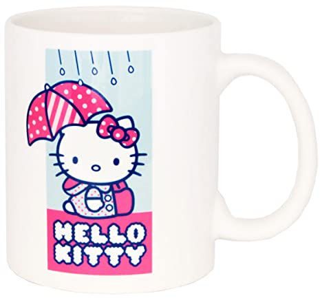 Promo-Dis Hello Kitty - Tazza con motivo Rainy Days, 320 ml