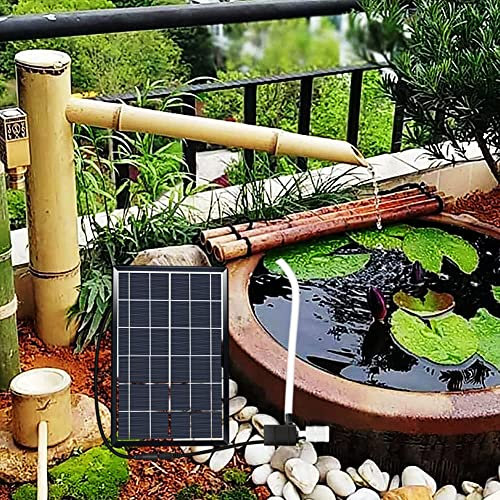 ZZYYZZ Bamboo Solar Fountain, Feng Shui Zen Water Fountain, Garden Feature Fountains Decoration, Home Decor for Indoor Outdoor Backyard Lawn