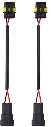 BGTXINGI 2 Stück D1S D2S D3S D4S auf 9005 9006 Kabelbaum Buchse Adapter Stecker für Scheinwerfer Nebelscheinwerfer Konvertierung Adapter Kabel