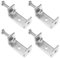 ECSiNG 4pcs Serre-joints en C Robustes en 304 Acier Inoxydable Pinces en C Travail du Bois Fixation Pince Mâchoire Ouverture Tigre Pince pour Amélioration de l'habitat Réparation de Voiture, Style 1