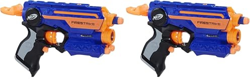 Hasbro Nerf 53378EU7 N-Strike Elite Firestrike, Spielzeugblaster (Packung mit 2)