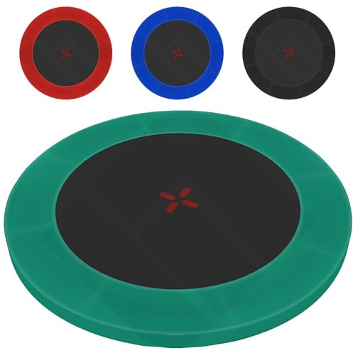 AWM Trampolin Randabdeckung Deluxe 244 305 366 400 430 460 Federabdeckung Randschutz Umrandung Abdeckung (Grün, Ø 240-244 cm)