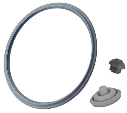 Compatible con WMF Para olla a Presión Piezas de Repuesto, Anillo de Sellado, Sello de Señal de Cocción, Válvula de Seguridad Para La Tapa de La olla a Presión 2.5L/3L/4.5L/6.5L/8.5L (Juego Combinado