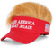 Trump 2024 Mütze mit Haaren, Donald Trump Make America Great Again, Perücke, bestickt, ultra-verstellbar, Maga-Baseballkappe, Roter Maga-Hut mit Haaren, Einheitsgr��e
