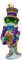 Kurt Adler Bellissimo Frosch aus Glas, 17,8 cm