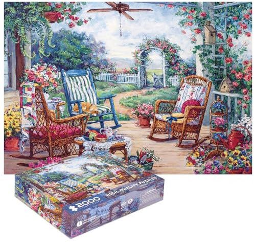 2000-Teiliges Puzzle - Mittagessen im Garten für Erwachsene, Ölgemälde-Motiv, Lunch-Puzzle