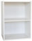 Gardenia Libreria Scaffale, Legno, Bianco, 2 Ripiani