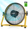 YUEMA Battery Operated 12 Inch Floor Fan, High Velocity Rechargeable Fan Cordless Metal Blade Portable Fan for Camping, Travel, Patio, Tent, Indoor/Outdoor Fan, 360 Degree Manual Tilt, 12 Speed