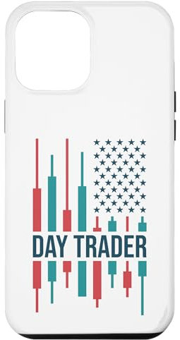 Hülle für iPhone 12 Pro Max Daytrader, Liebhaber des Krypto- und Aktienhandels, US-Flagge