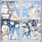 Fensterbilder Weihnachten, 9 Stück Weißer Weihnachtsfensterbilder, Selbstklebend Fensterdeko Weihnachtsmann Elch Schneeflocken Schneemann Weihnachtsbaumfür Weihnacht Fenster Tür Dekoration