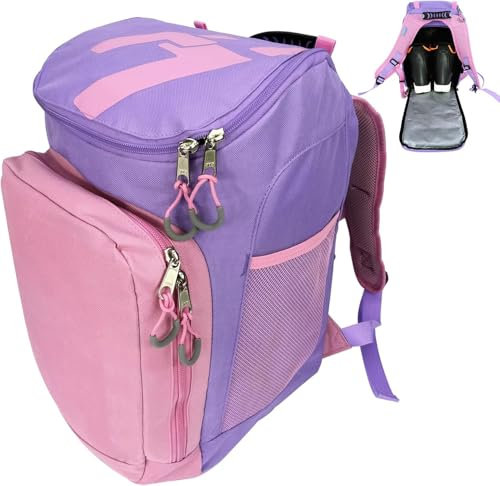 Forroby Skischuhtasche,35L Skischuhtasche Kinder mit Helmfach und Rucksackgurten, Ski und Snowboardschuhtasche für Skischuhe, Skihelm, Schutzbrille und Schneejacke,Skischuhtasche Sport für Kinder