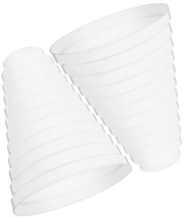 jojofuny 2pcs Range Hood Ducting Connector for Air Ventilation Systems Fittings Duct Pipe Transition Fitting for Inline Ventilation Use Exhaust System