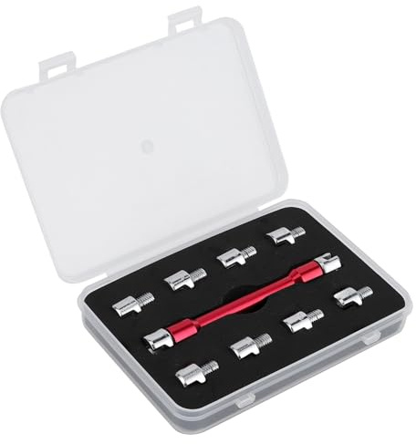 AKLOSIPY Juego de Llaves CNC para Radios de Motocicleta 5.0 6.8 Longitud 93 Mm 3,7 Pulgadas para la Mayoría de las Motos Oro Juego de Llaves CNC de Longitud Aplicable Es Muy Apropiado