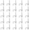 INCREWAY 200 clips de cable de 8 mm con clavos, clips de cable plano, grapas de cable, soporte de cables, gestión de cables, color blanco