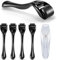 NXPUXP 5 pcs Derma Roller,540 Micro-Aiguilles en Titane Médical,Rouleau de Micro-Aiguilles Faciales Dermaroller de 0,5 mm,Convient Aux Hommes et Aux Femmes,Aux Cheveux,Au visage