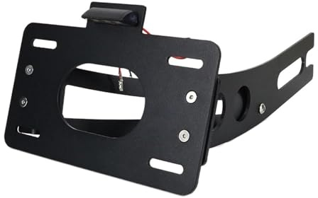 PPWIALL Motorbike Number Plate Bracket Side License Plate Holder For Shadow VT 600 C 1988-2000 Side Fender Eliminator Side Mount License Plate Holder Motorcycle Licence Plate Bracket