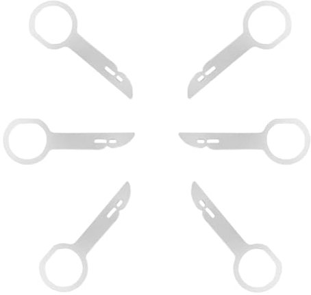 AKIDOS Pack de 6 Herramientas de Coche de Extracción para Radio – Kit para Coche – Llaves de Precisión Ideal para Talleres y Uso Profesional - Sacar Radio Coche Herramientas - Llaves extraccion Radio