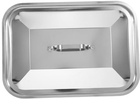 EXHUMKY Per Teglia da Forno Acciaio Inossidabile con Maniglia Protezione per Copertura per al Adatto per Cucine e Picnic all Aperto
