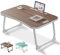 Table de lit pour Ordinateur Portable, Table pour Lire, écrire, Plateau-Repas au lit, sur Le canapé Ainsi qu'à la Maison et au Bureau (Brown)