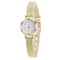 Uhrenarmband Leder Edelstahl Handgelenk Damenuhr, Gold, One Size
