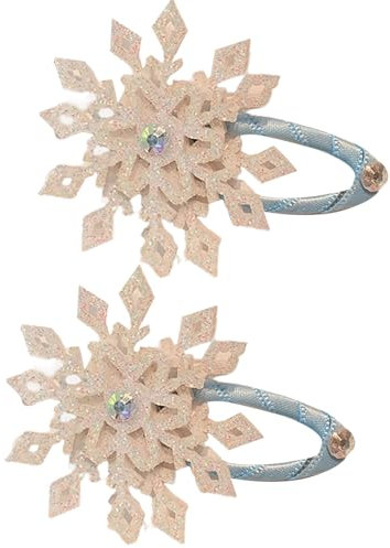 1 Paar Schneeflocken-Haarspangen für Weihnachten, Festival, seitliche Haarspangen, Damen, Mädchen, Haarspangen, Urlaub, Feiern, Zubehör