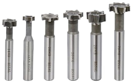 Broca de acero alta velocidad for fresado ranuras en T 10-32 mm, dureza for metal, 1 unidad(20x5x12x90)