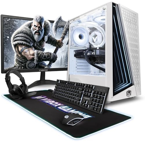 Vibox IV-751 PC Gaming Completo • AMD Ryzen 7 9700X 8 cores • Nvidia RTX 5060 Ti 8GB • 16GB RAM • 1TB SSD • Windows 11 • Schermo da 23 pollici • WiFi 6 + Bluetooth 5.4