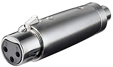 Goobay 27457 Adattatore XLR, Presa RCA a Presa XLR