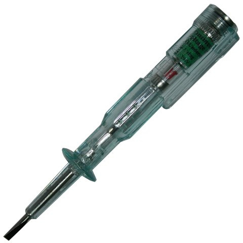 Alkan Spannungsprüfer 110-250V 2in1 Durchgangsprüfer Tester | 2in1 Schraubendreher-Tester für Spannung und Durchgang, 110-250V, für Elektrik, Haushalt und Werkstatt