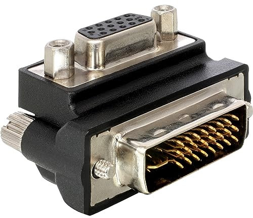 DeLOCK VGA Adapter DVI-I 15-Pin FM VGA Negro - Adaptador para Cable (DVI-I, 15-Pin FM VGA, Male Connector/Female Connector, Negro)