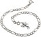 Fußkette silber (Figaro) mit kleiner Elfe - 4,5mm Breite, Länge 23-30cm, echt 925 Silber