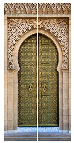 Bilderwelten Schiebegardinen - Oriental Gate Ohne Aufhängung, 2X á 250 x 60cm