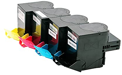 ABC Kompatibles Set 4X Toner für Lexmark CS417 CS417dn CS517 CS517de CS517dn CX417 CX417dn CX517 CX517de CX517dn CS 417 CS 417dn CS 517 CS 517de CS 517dn CX 417 CX 417dn CX 517 CX 517de CX 517dn