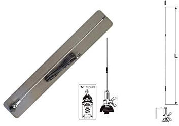 SIRIO SMA 108-550 NE Antena de acero VHF o UHF Vehículo 108 … 550 MHz TARABLE