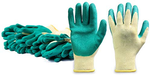 com-four® 10 Paar hochwertige Gartenhandschuhe, Arbeitshandschuhe, Schutzhandschuhe, Größe 8/M (10 Paar - Größe 09 (L))