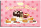 Blechschild Kuchen lustig mit Spruch Kalorien Reich 20x30 cm Metallschild Kaffee Küche Sprüche Geschenk Dekoschild Torte Cupcake Schild Vintage Rosa