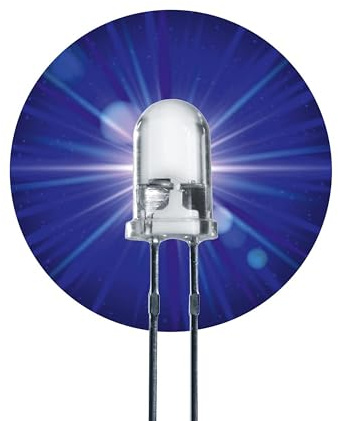 Lumetheus LEDs 5 mm Colour blue Extra Super Bright 20.000 mcd 100 pieces 2-3 Volts 2 Pin Light Emitting LED Diode