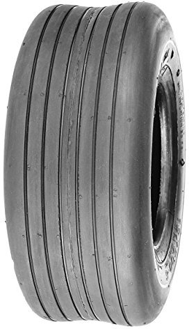 DELI TIRE S-317, Bande de roulement à Nervures Droites, 4 PR, sans Chambre à air, Pneu de pelouse et de Jardin 11x4.00-5