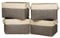 Univivi Foldable Storage Basket 4 Pack, Rectangle Large Storage Baskets with Sturdy Cotton Carry Handles, Fabric Storage Box for Sorting Clothes, Books, Toys, Family Items (15inch Brown)