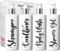 Print Maniacs White Mrs Hinch Inspired Personalised 500ml Pump Bottles Bathroom Lotion Kitchen Set Shampoo Conditioner (Shower Gel Set) (Black)