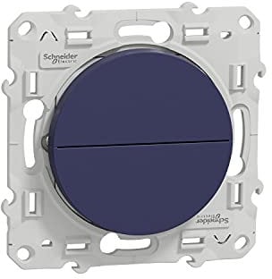 Schneider Electric - Odace, Poussoir Cobalt, 2 boutons montée/descente pour volets-roulants - S550207