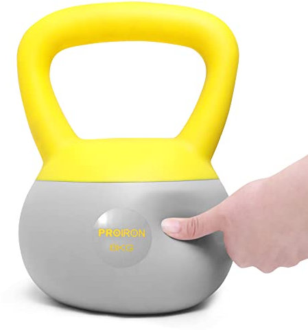 PROIRON Soft Kettlebell, Kugelhantel | 8kg | bodenfreundlich und bequem, Ideal für Anfänger Kettlebell Training zu Hause gemacht