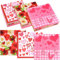 ASTARON 60 Stück Valentinstag Servietten 33cm×33cm, Einweg-Papier-Cocktail-Servietten für Valentinstag Partyzubehör, 3 Designs Valentinstag Themen Servietten