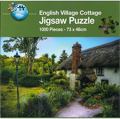 QDS English Village Cottage 1000 Piece Jigsaw Puzzle Rural Countryside Puzzle 1000pc