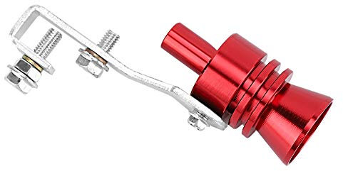 Ymiko Silbato Turbo, Silenciador de Silbato de Sonido Turbo Rojo, Silbato de Simulador de Tubo de Escape, Silbato de Tubo de Silenciador de Escape de Sonido Turbo, Pieza Modificada de Coche