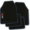 PETEX Carbon Autoteppich Universal 4-teilig schwarz/blau