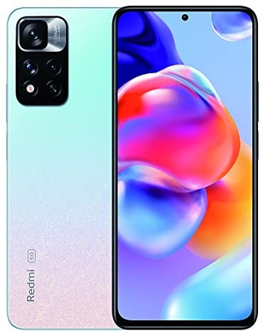Xiaomi Redmi Note 11 Pro+ 5G Smartphone, hipercarga de 120W, cámara Principal de 108MP, Pantalla FHD+ AMOLED de 120Hz, 4500mAh, Dimensity MTK 920, 8+128 Azul Estrella [versión Global]